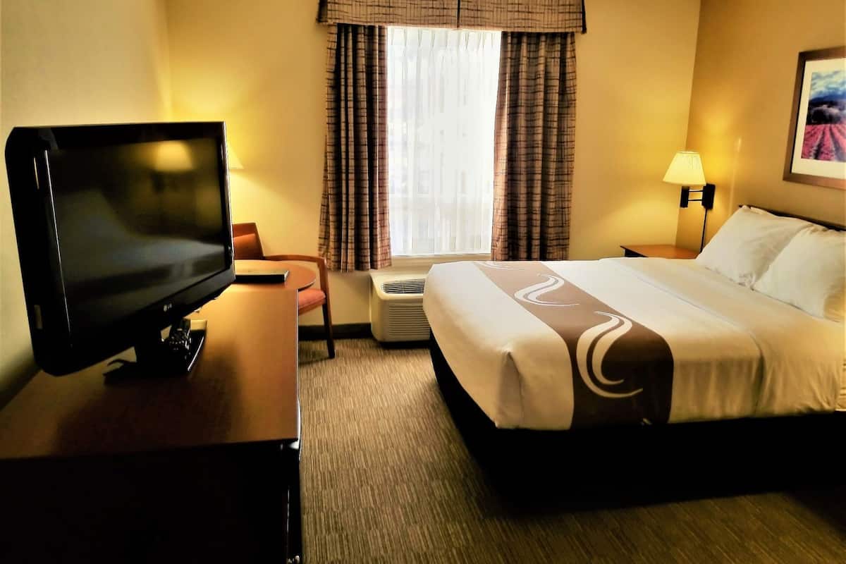 Pillowtop beds, blackout drapes, iron/ironing board