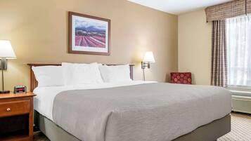 Standard Room, 1 King Bed, Non Smoking | Pillow-top beds, blackout curtains, iron/ironing board