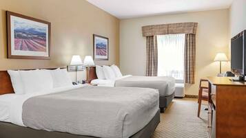 Pillow-top beds, blackout curtains, iron/ironing board