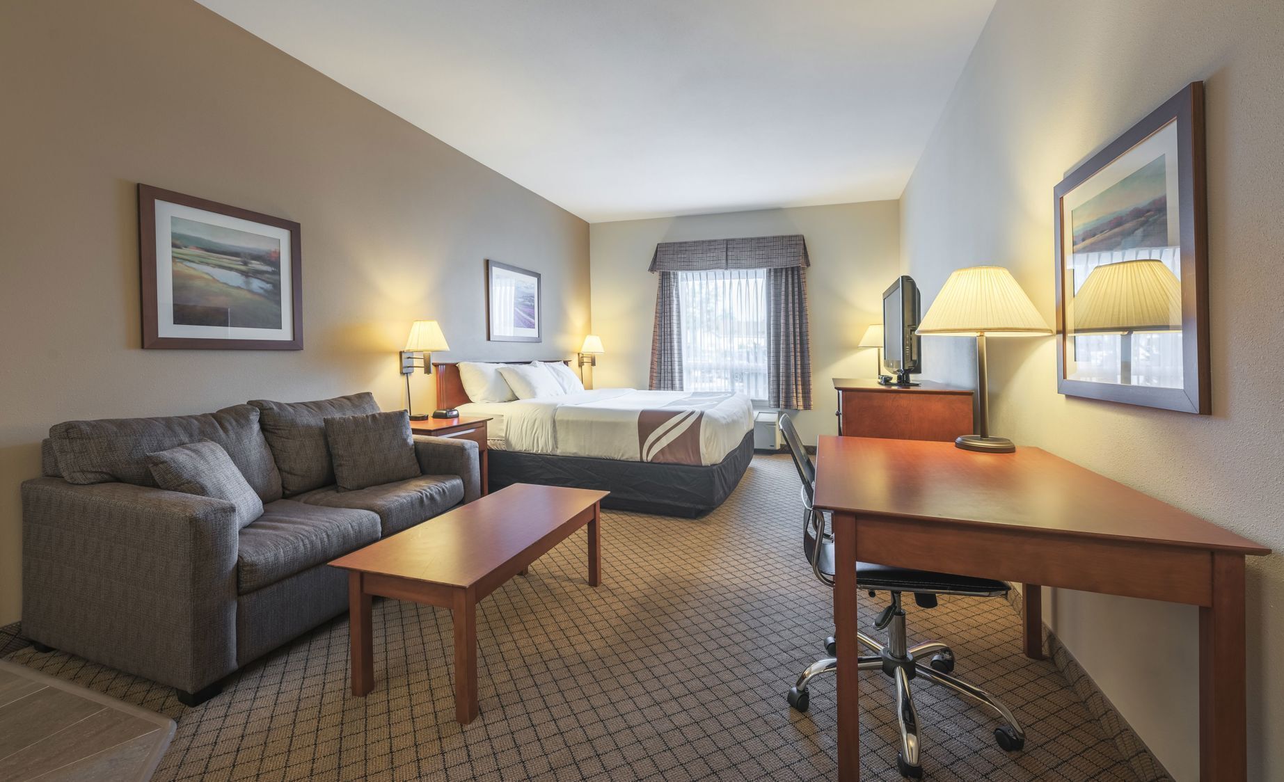 Pillow-top beds, blackout curtains, iron/ironing board