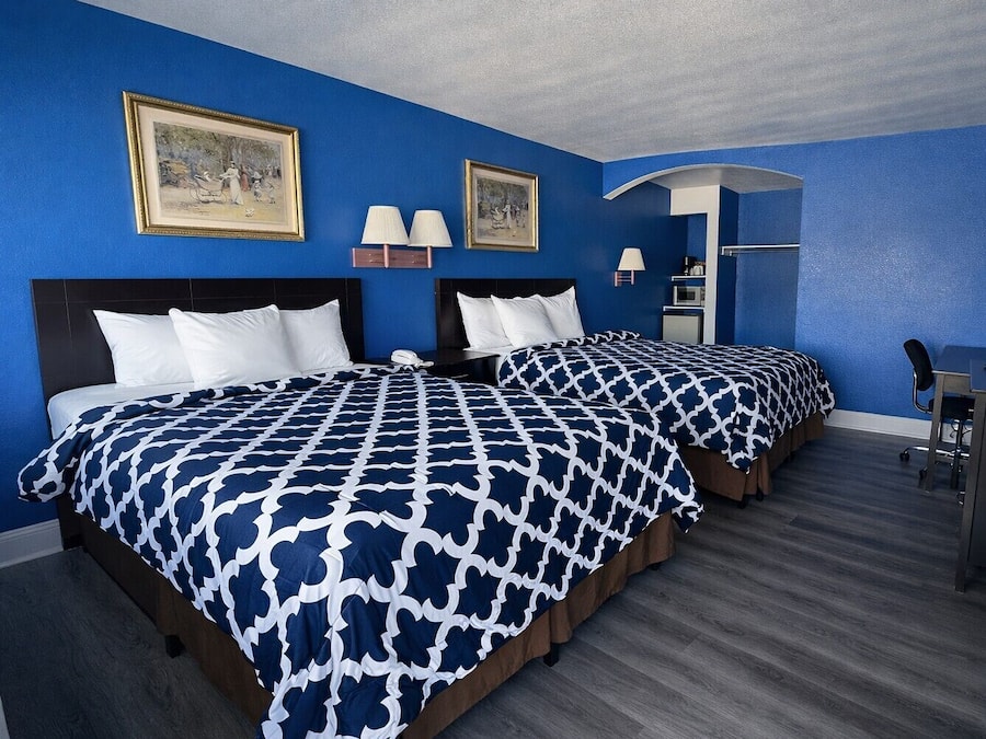 Premium bedding, down comforters, desk, iron/ironing board