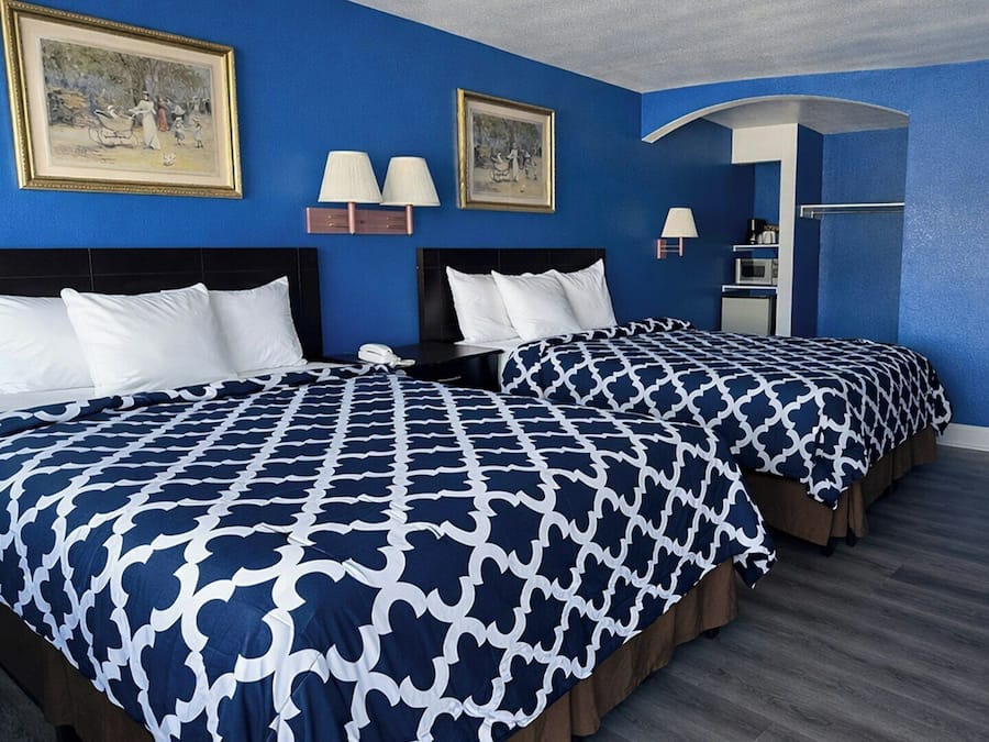 Premium bedding, down comforters, desk, iron/ironing board