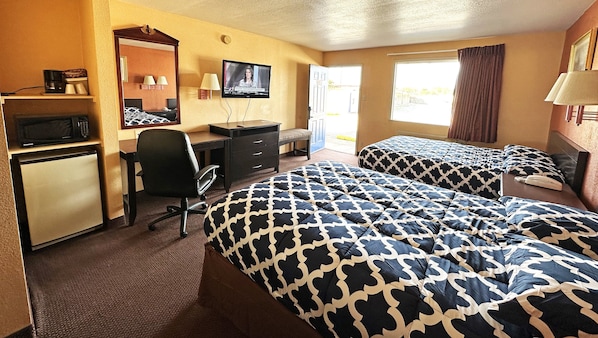 Premium bedding, down comforters, desk, iron/ironing board