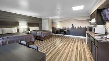 Bureau, espace de travail pour ordinateur portable, rideaux occultants