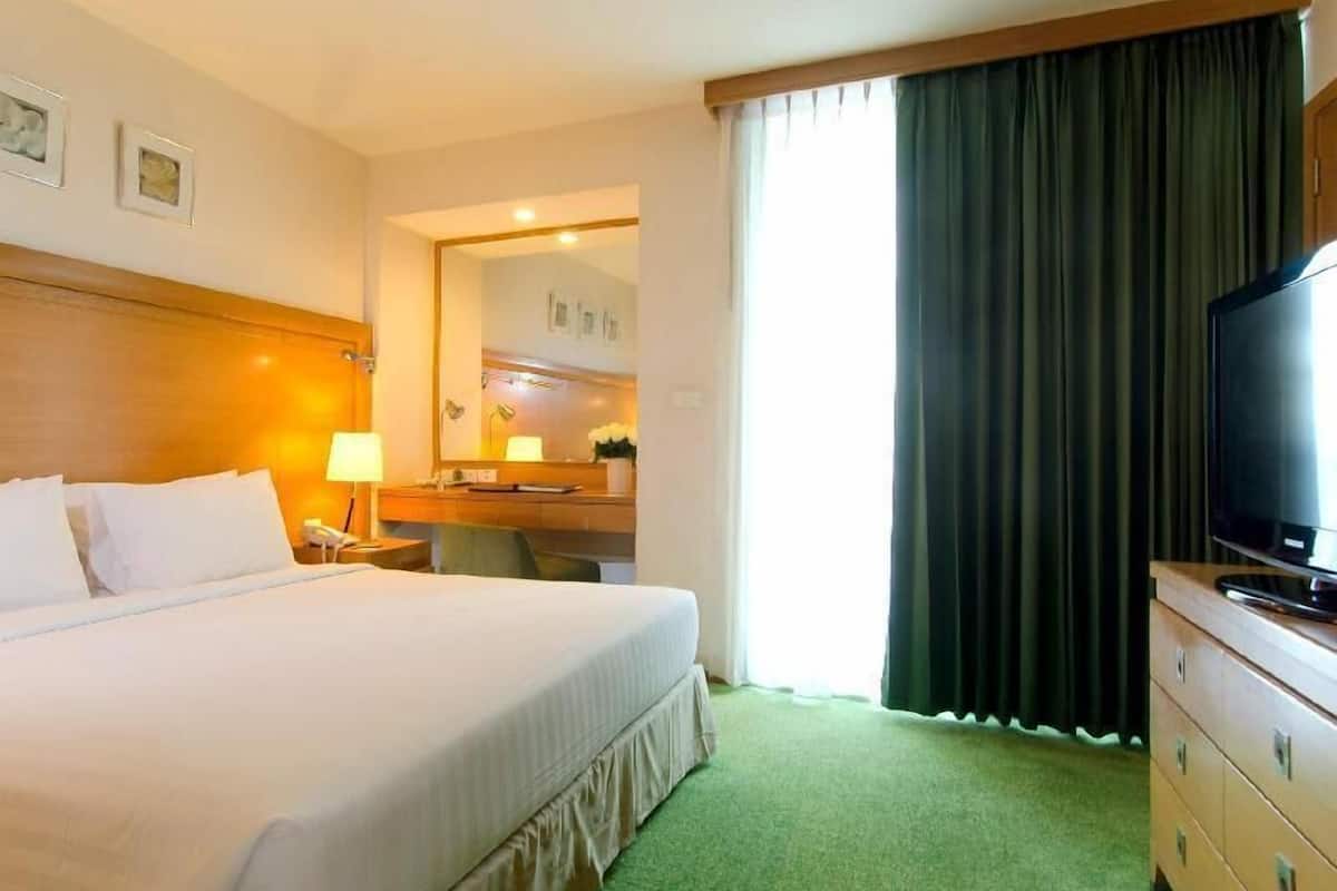 In-room safe, desk, blackout curtains, iron/ironing board