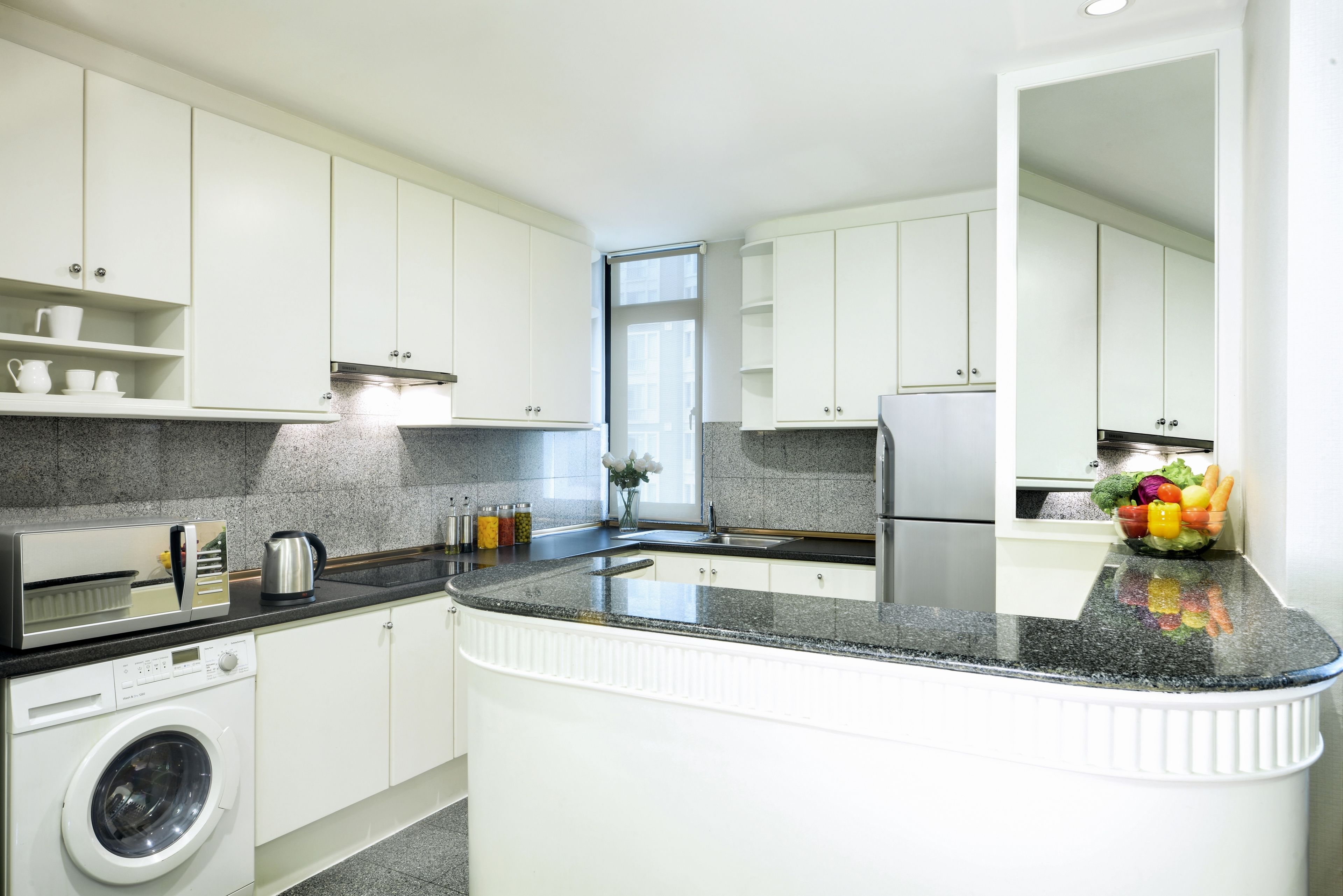 two-bedroom suite  | private kitchen | fridge, microwave, stovetop, electric kettle
