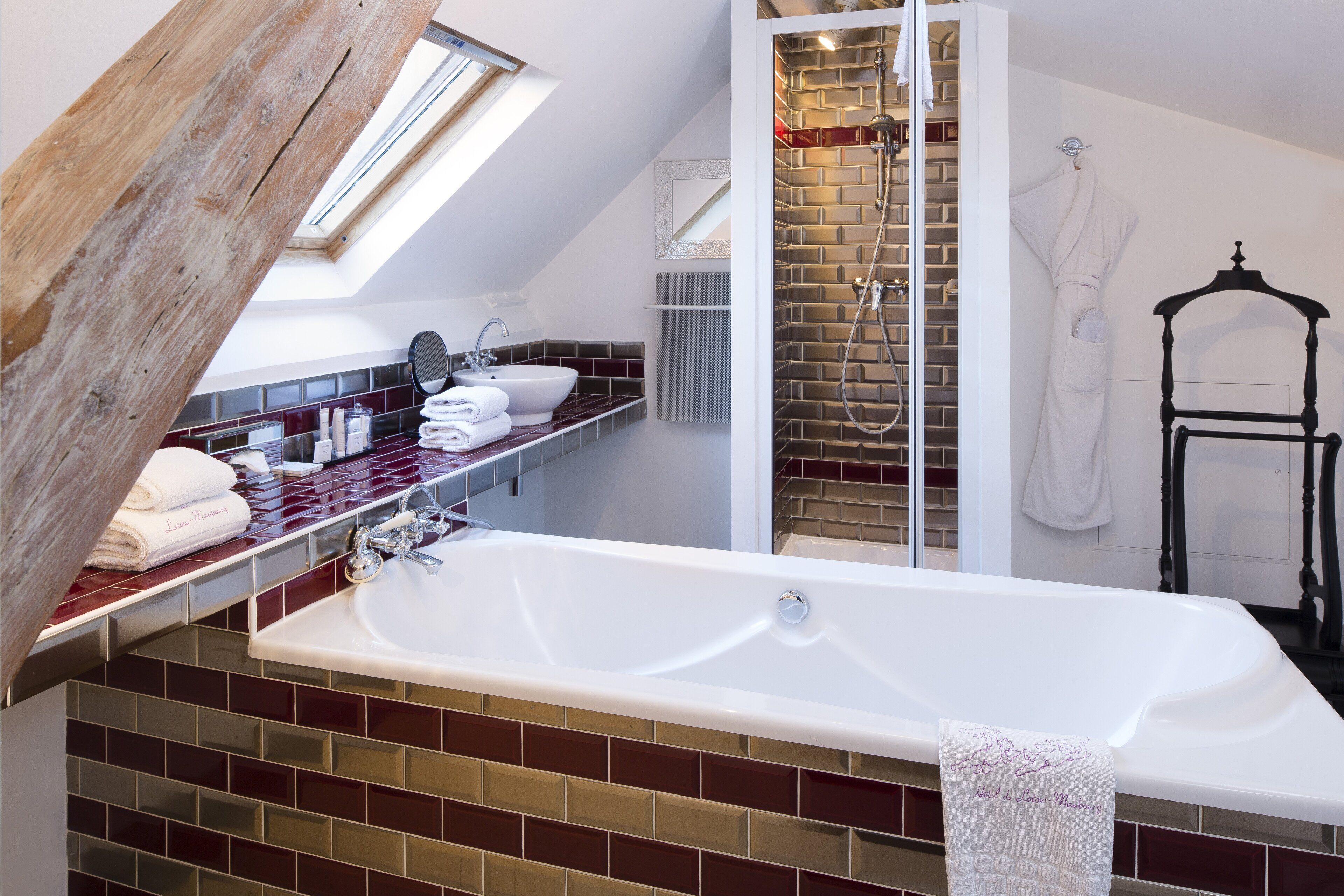 free toiletries, hair dryer, towels