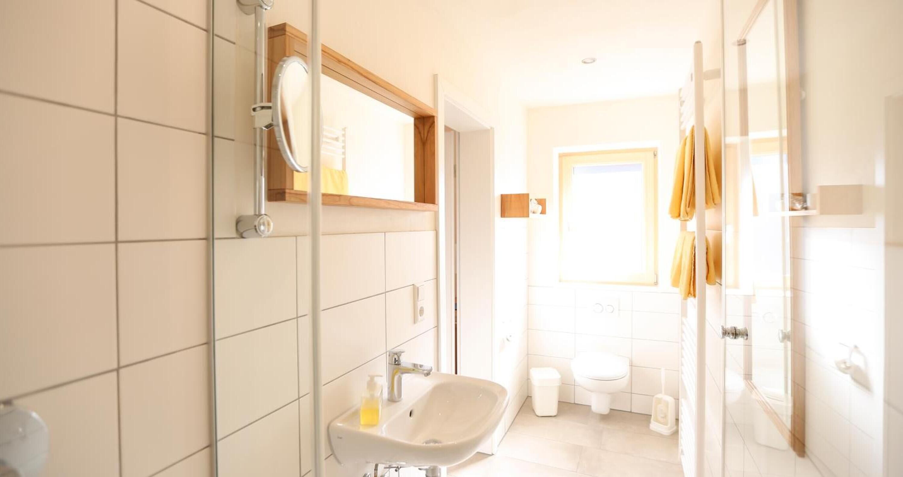 free toiletries, hair dryer, towels