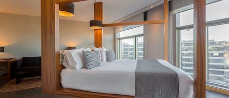 Premium bedding, memory foam beds, minibar, in-room safe