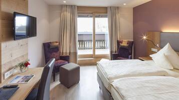 1 chambre, literie hypoallergénique, minibar