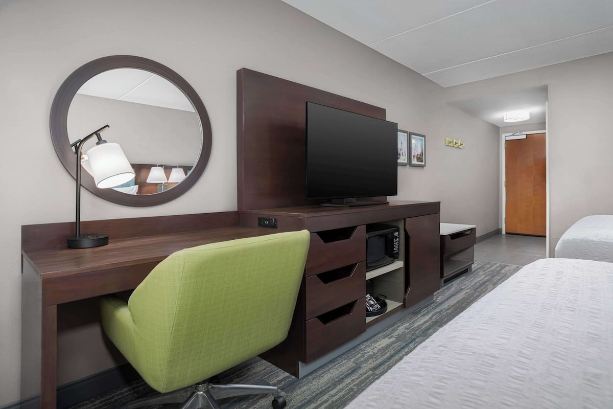 Room, 2 Queen Beds | Pillowtop beds, in-room safe, desk, laptop workspace
