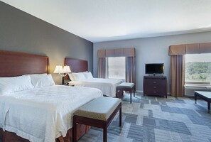 Two queen studio sofabed non smoking | In-room safe, desk, iron/ironing board, free cribs/infant beds - Hampton Inn & Suites Indianapolis/Brownsburg (Brownsburg)