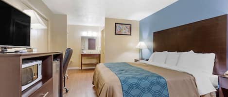 Habitación estándar, 1 cama King size, para no fumadores | Ropa de cama de alta calidad, escritorio y insonorización