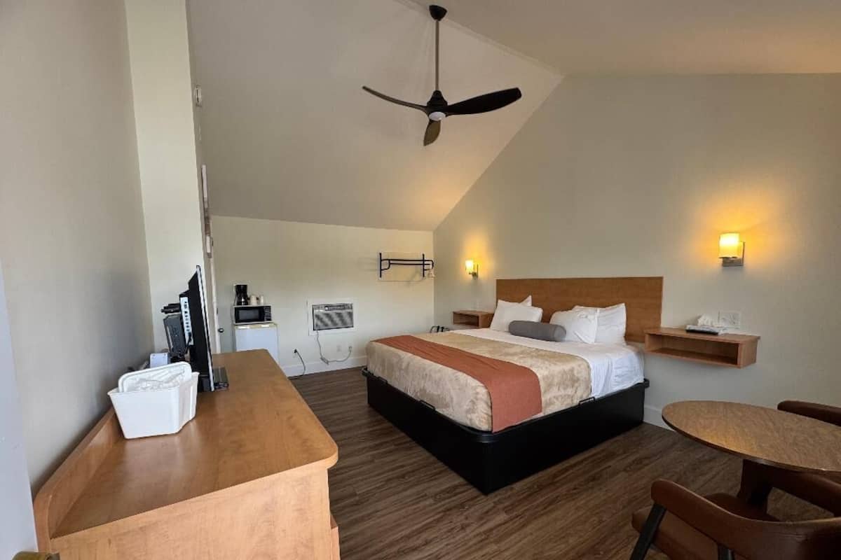 Single King room | Luxe beddengoed, individueel gemeubileerd, een bureau, gratis wifi