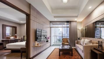 Grand Suite, 1 King Bed, Balcony (Living Room) | 1 bedroom, in-room safe, desk, soundproofing