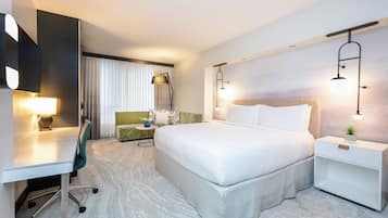 Premium bedding, minibar, in-room safe, desk