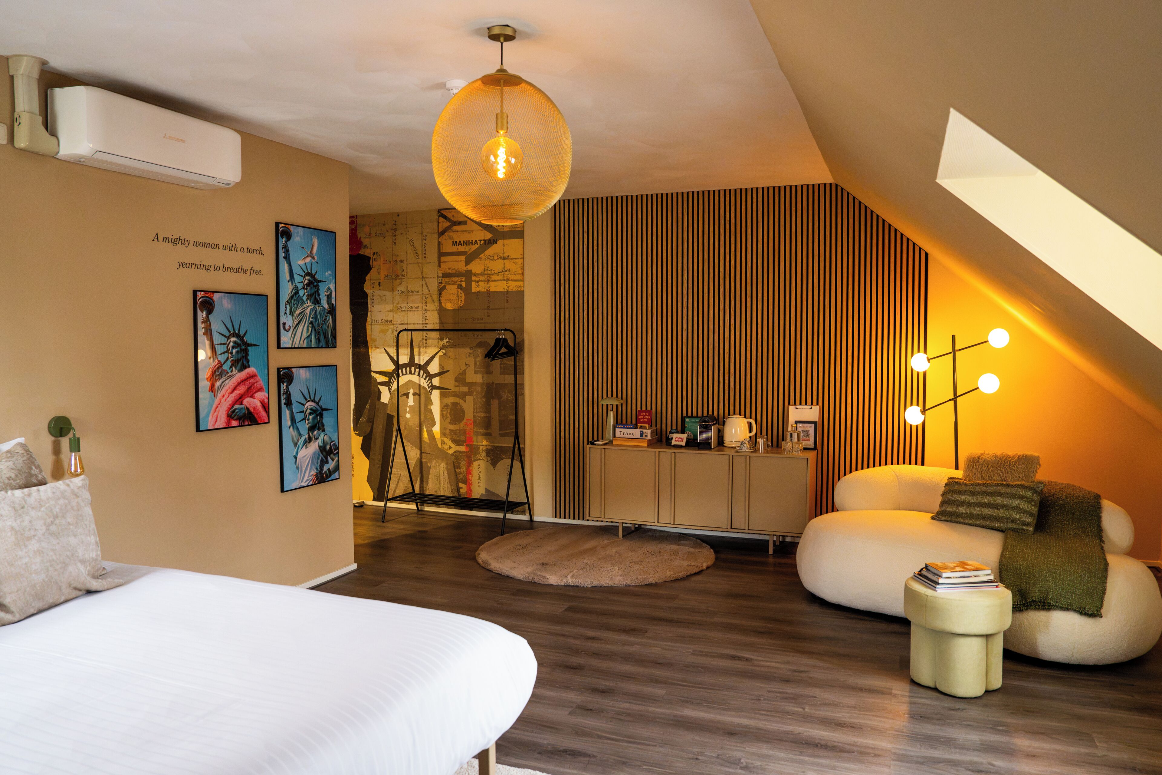 Worldly room