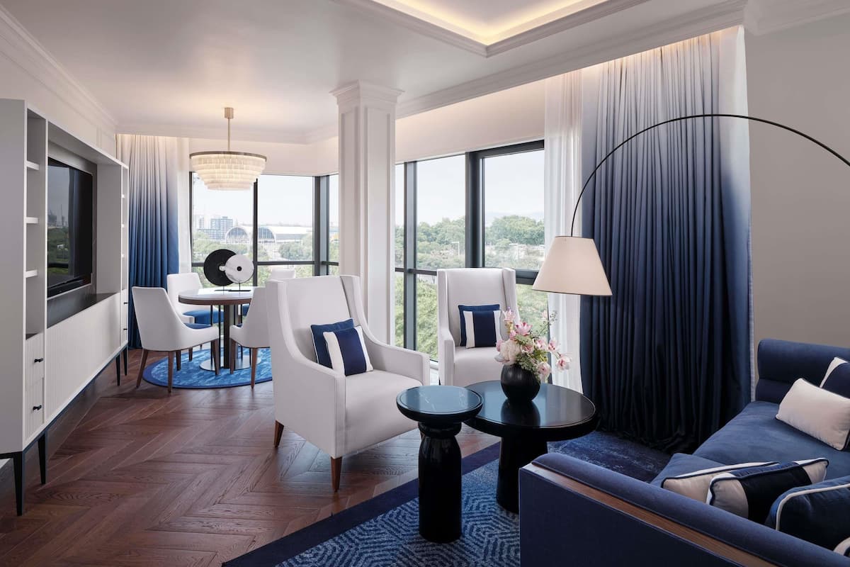 Prestige Suite, 1 King Bed. | Ropa de cama hipoalergénica y minibar