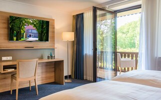 Suíte júnior, 1 cama de casal, sacada | Sacada