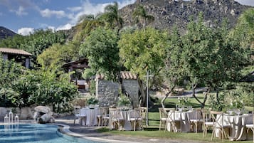 Área externa para casamento