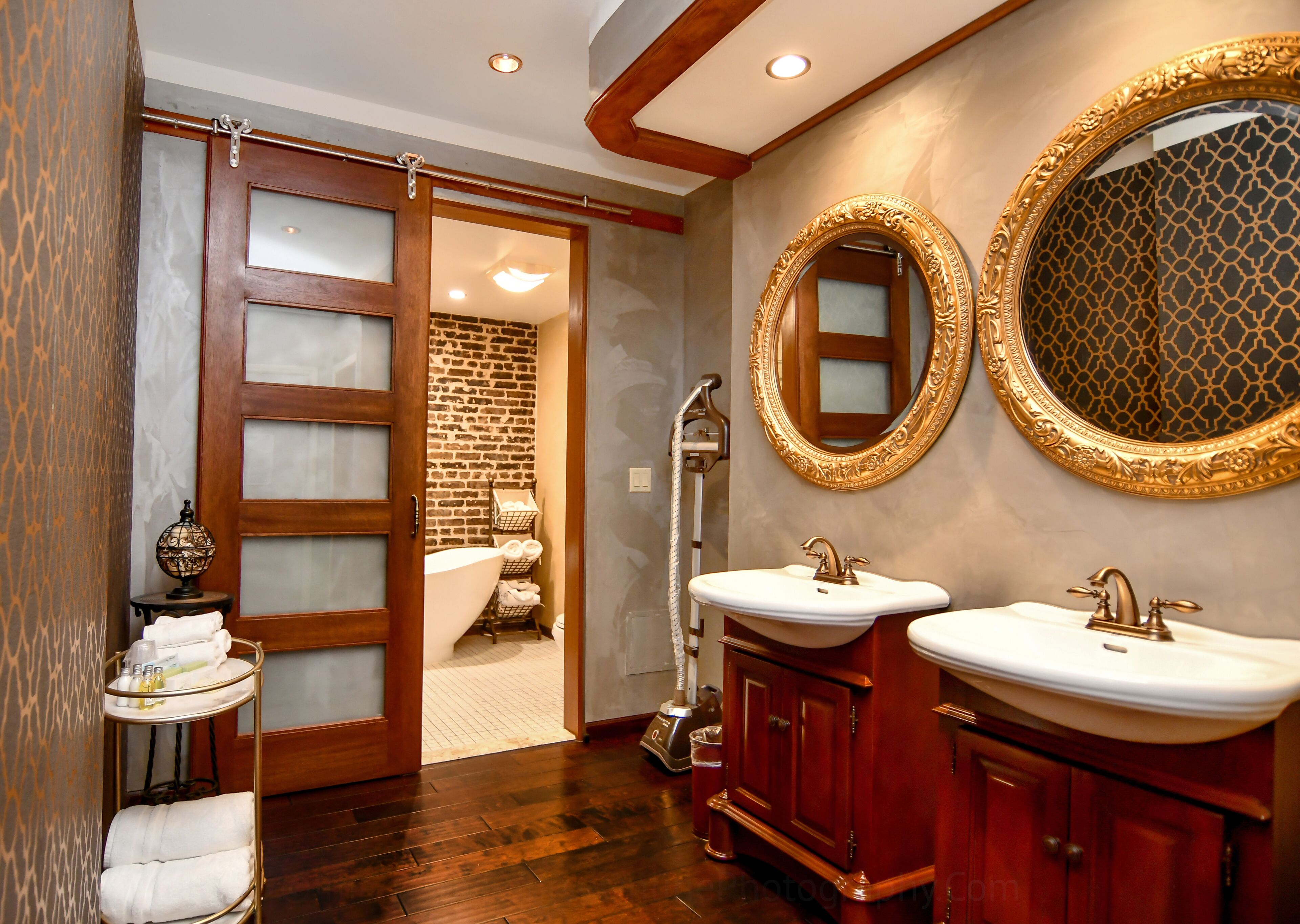 junior studio suite | bathroom | free toiletries, hair dryer, dressing gowns, towels