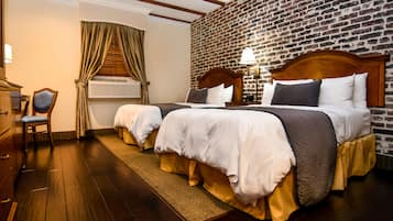 Deluxe Double Room, 2 Double Beds | Premium bedding, minibar, desk, iron/ironing board