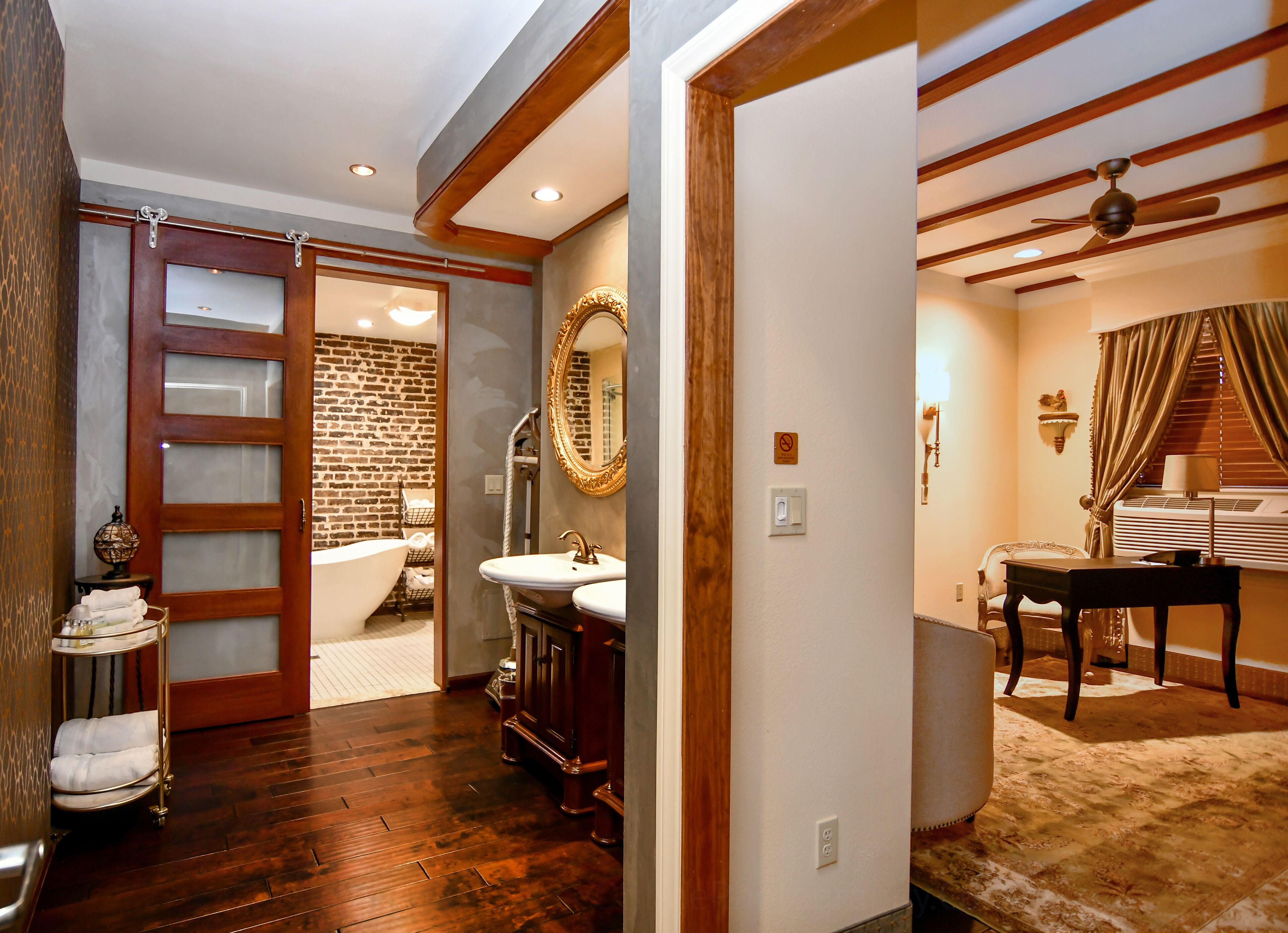 junior studio suite | bathroom | free toiletries, hair dryer, dressing gowns, towels