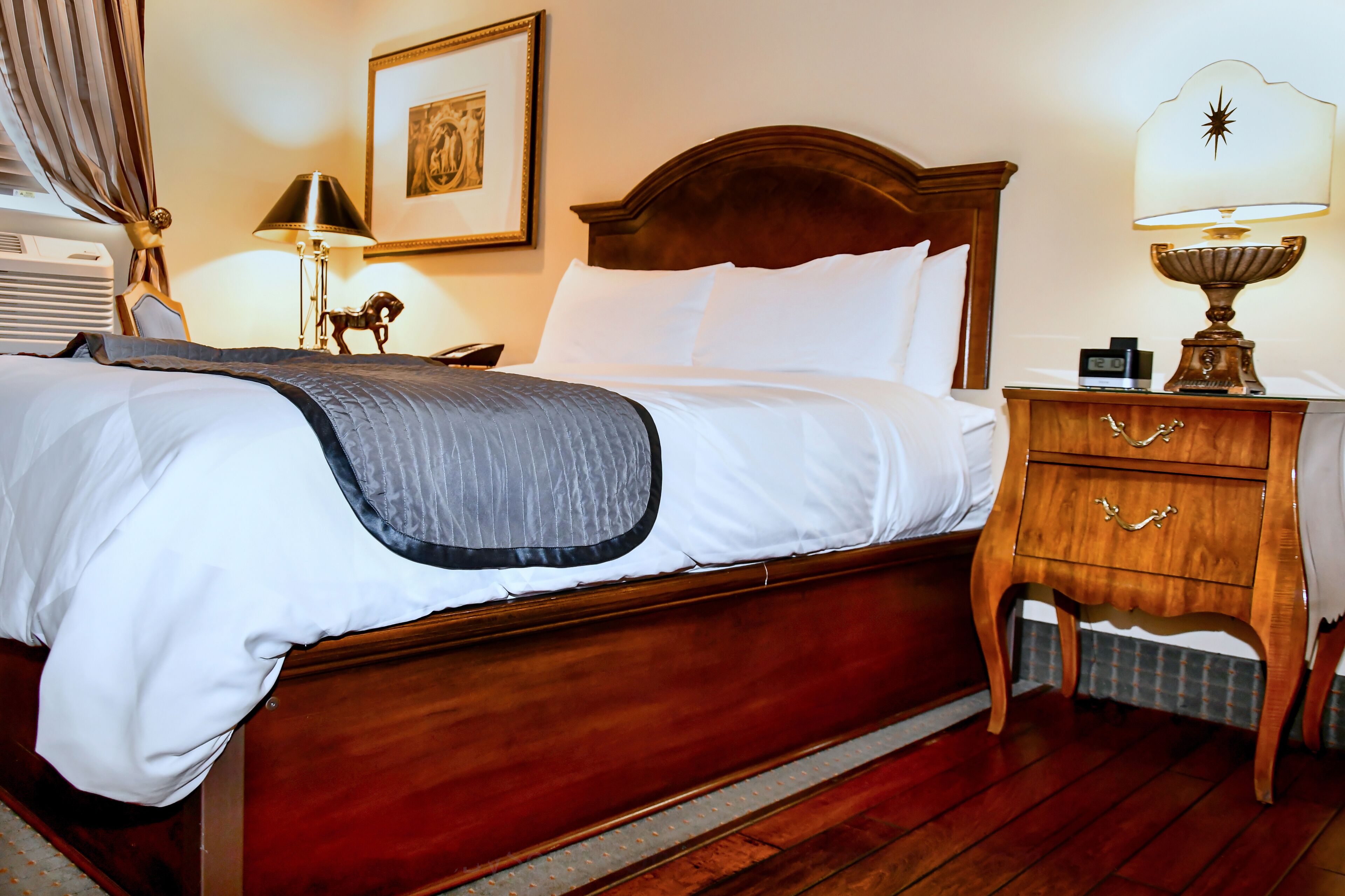 premium bedding, minibar, desk, iron/ironing board