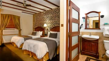 Deluxe Double Room, 2 Double Beds | Premium bedding, minibar, desk, iron/ironing board