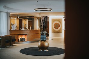 Outdoor treatment areas, sauna, hot tub, steam room, body treatments