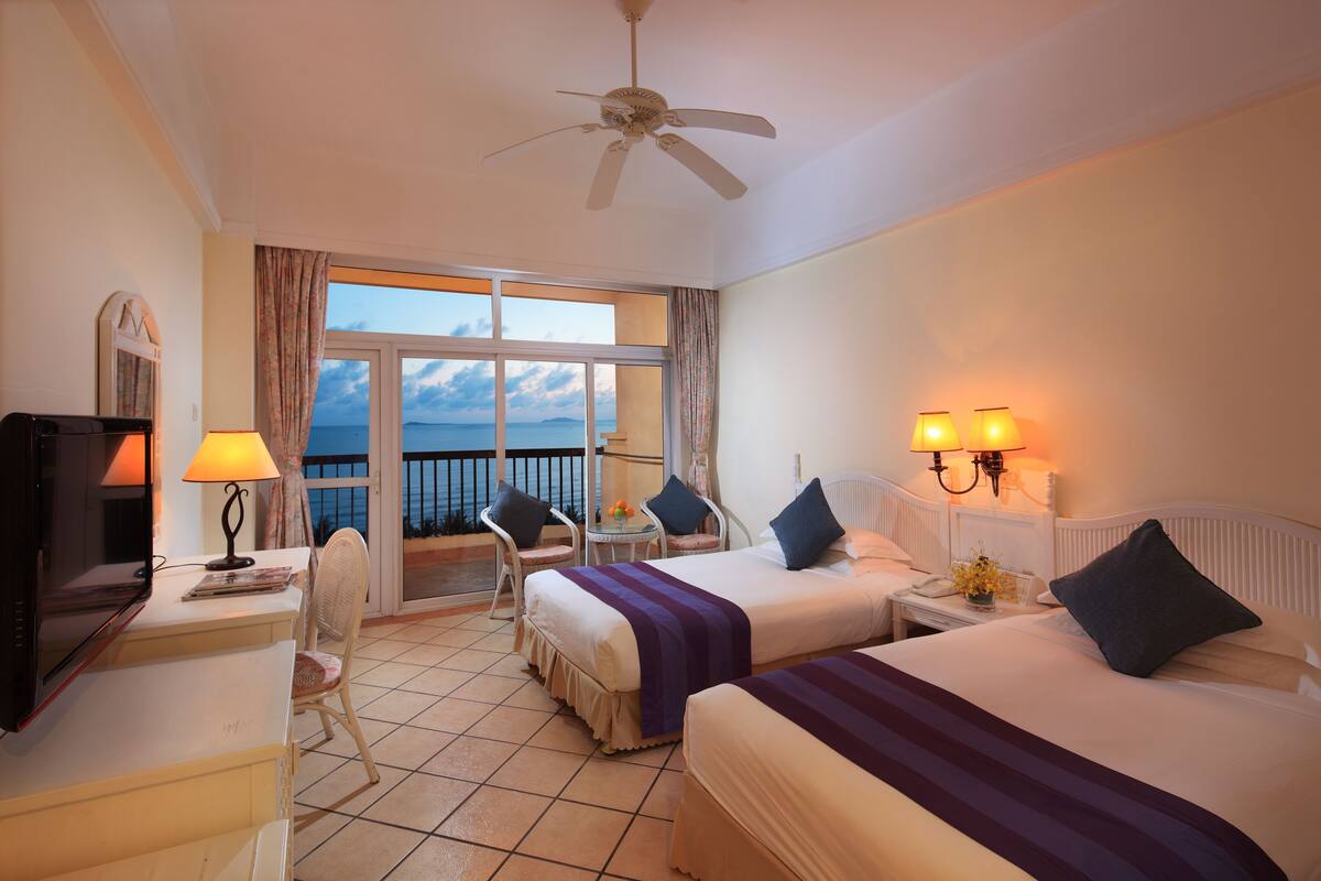 Habitación superior con 2 camas individuales, 2 camas individuales, vistas al mar