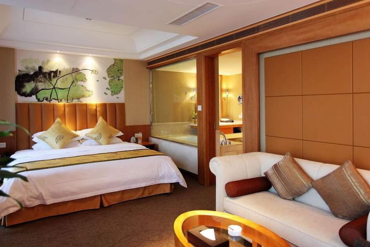 Deluxe-Zimmer | Minibar, Zimmersafe, Schreibtisch, Verdunkelungsvorhänge