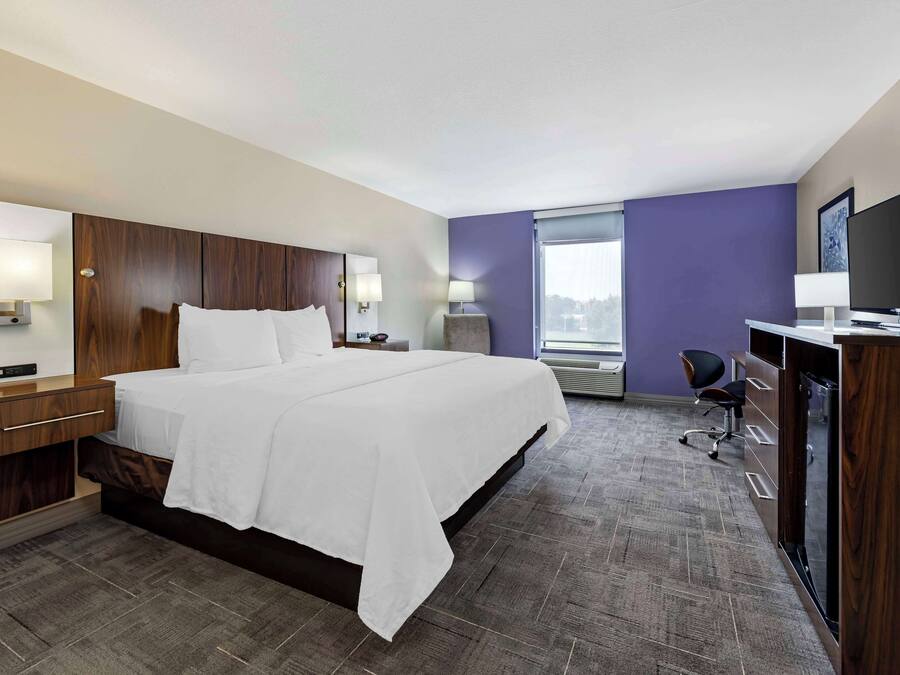 Standard Room, 1 King Bed, Non Smoking, Refrigerator (Shower Only) | Pillowtop beds, desk, iron/ironing board, free WiFi