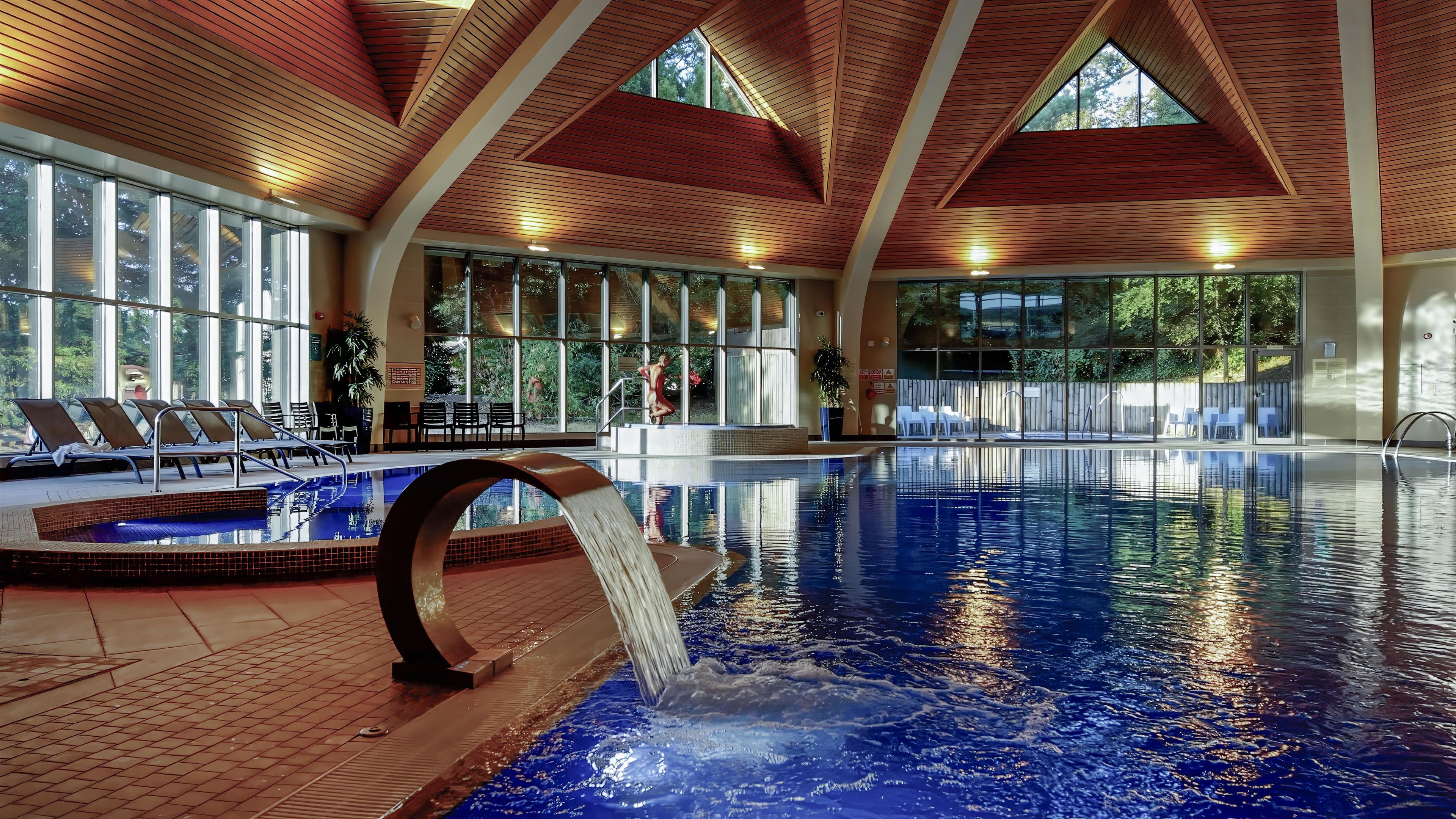 Indoor pool, outdoor pool