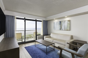 In room television at Westgate Myrtle Beach Oceanfront Resort