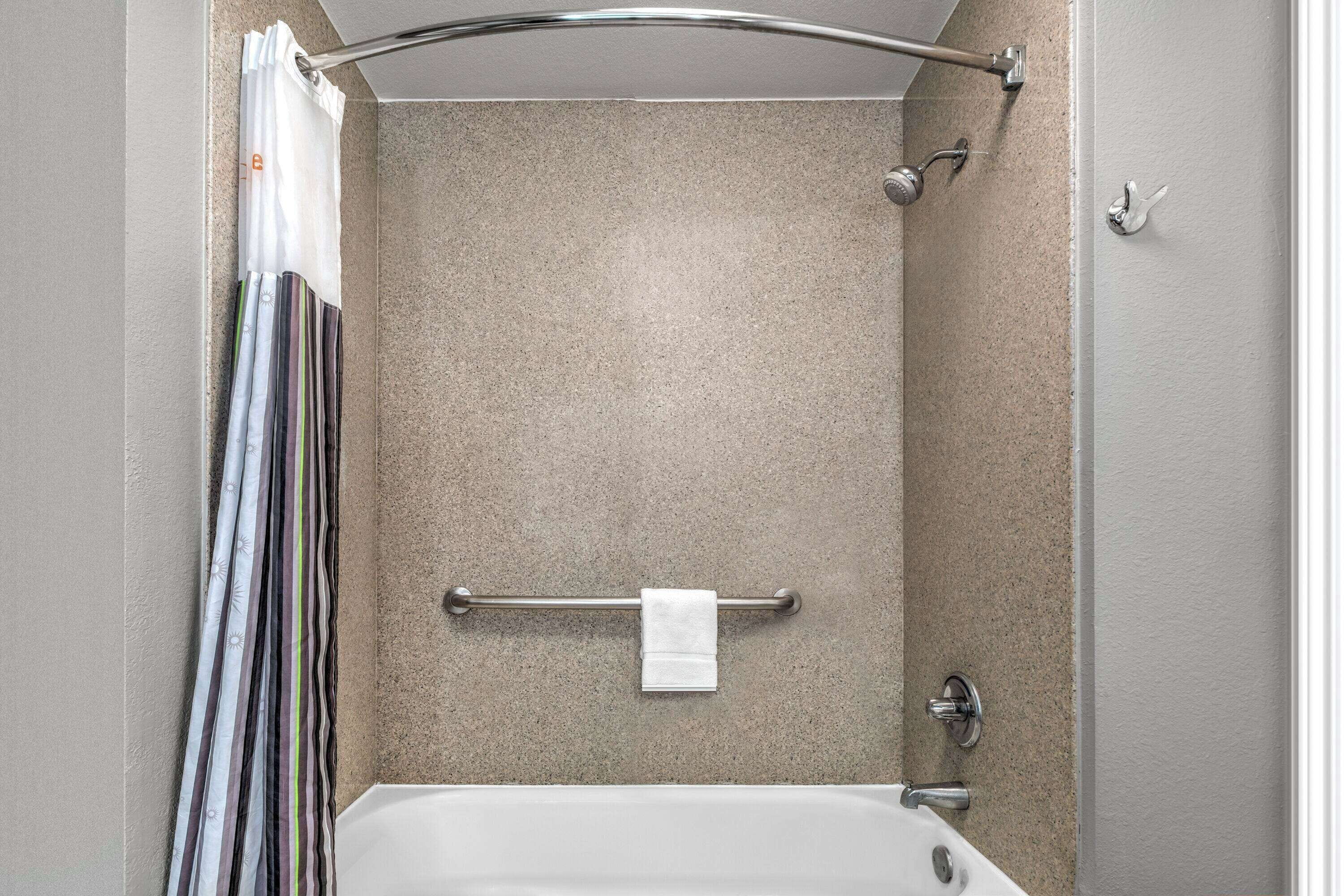 free toiletries, hair dryer, towels, soap