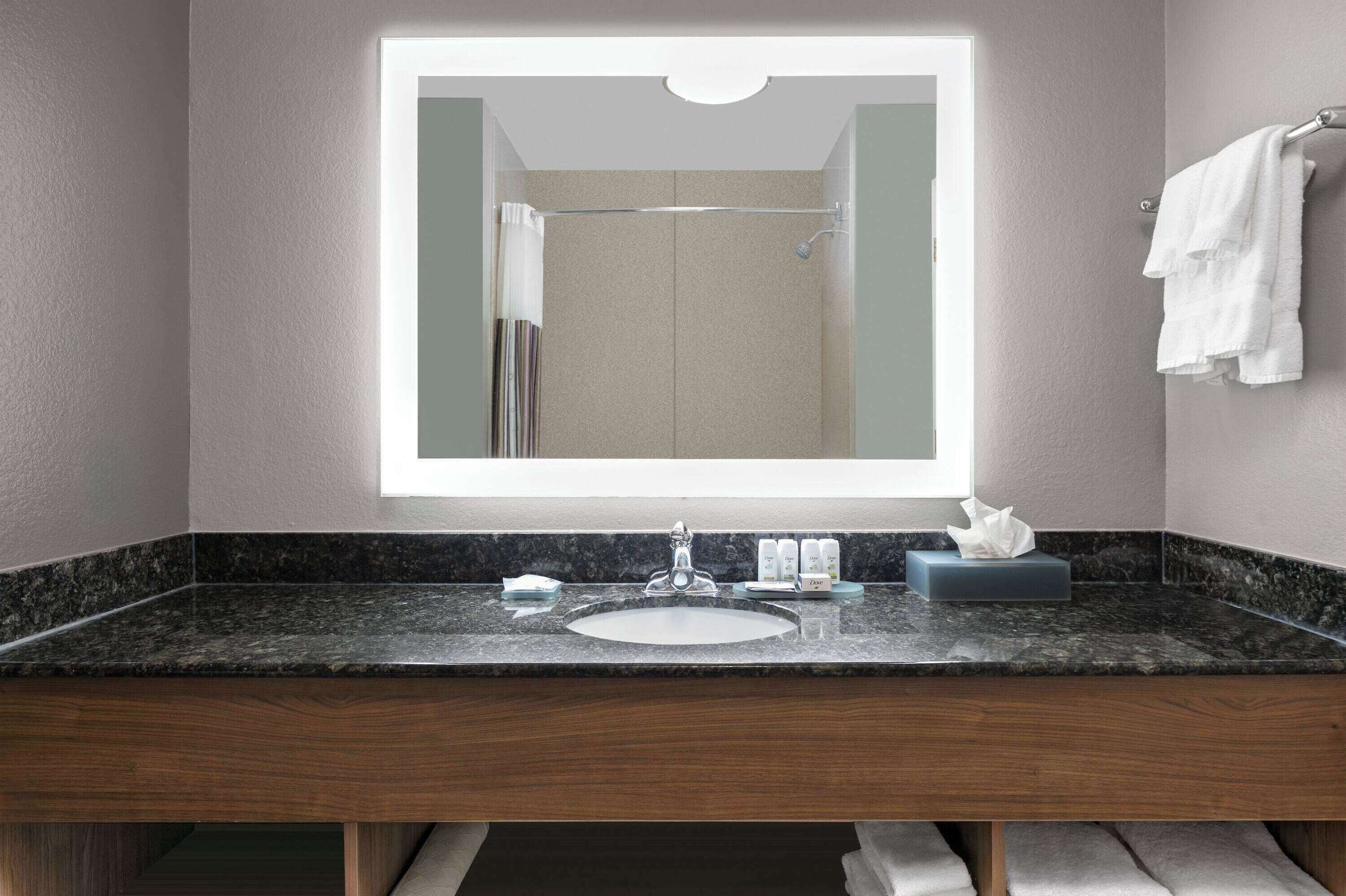 free toiletries, hair dryer, towels, soap