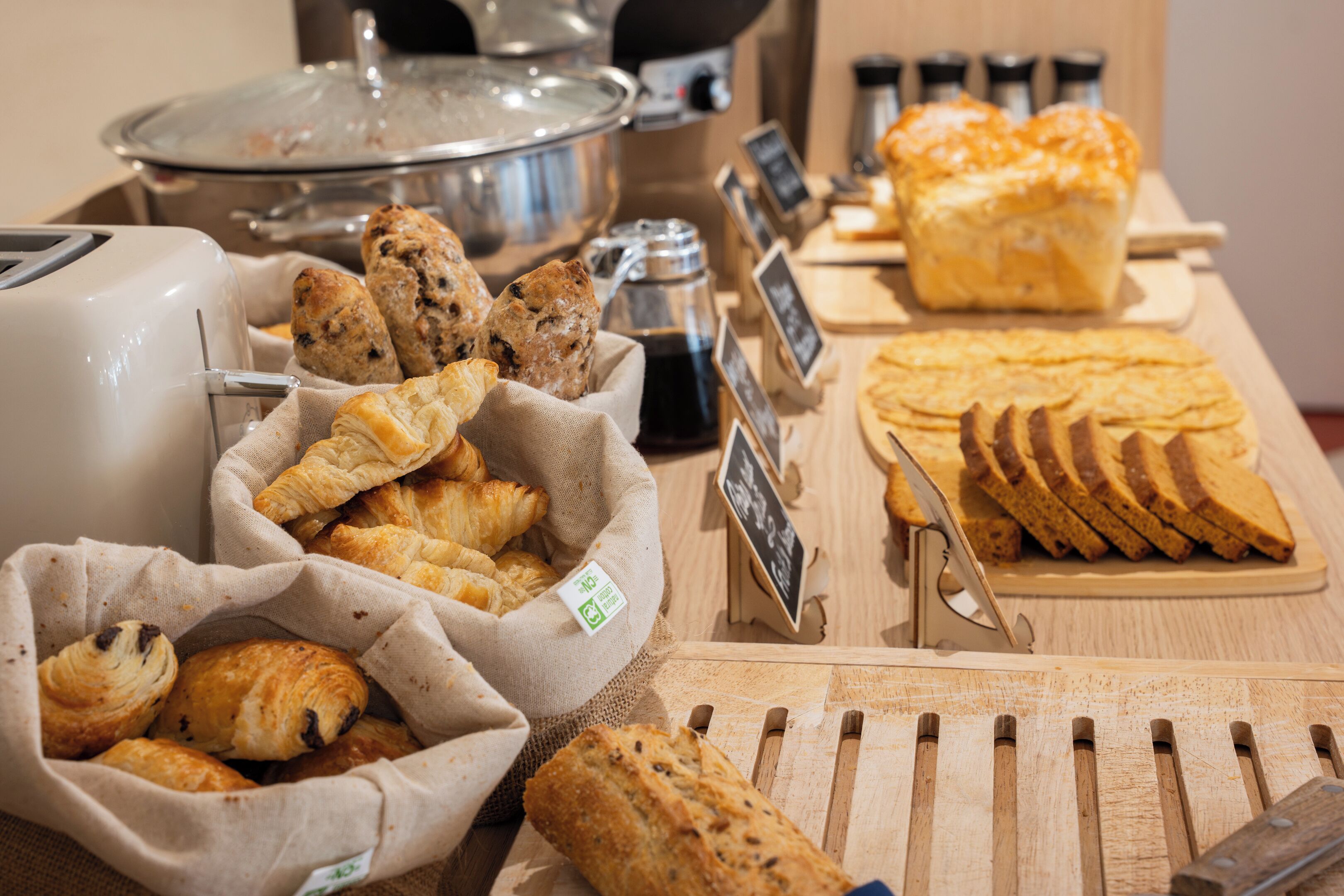 daily buffet breakfast (eur 18.00 per person)