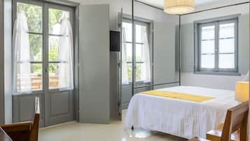 Habitación superior (Maisonette) | Sábanas de algodón egipcio, ropa de cama de alta calidad y edredón