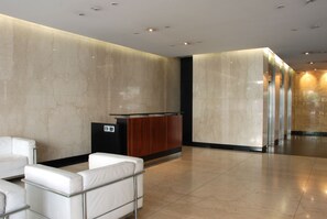 Sitteområde i lobbyen