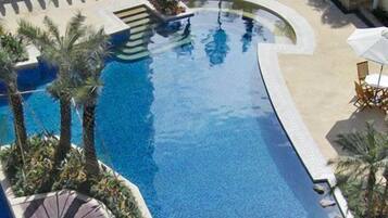 Indoor pool, outdoor pool