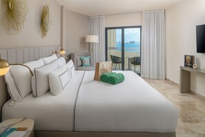 The Level, Room, Balcony, Ocean View | Down comforters, minibar, soundproofing, iron/ironing board - Melia Casa Maya Cancun All Inclusive (Cancun)