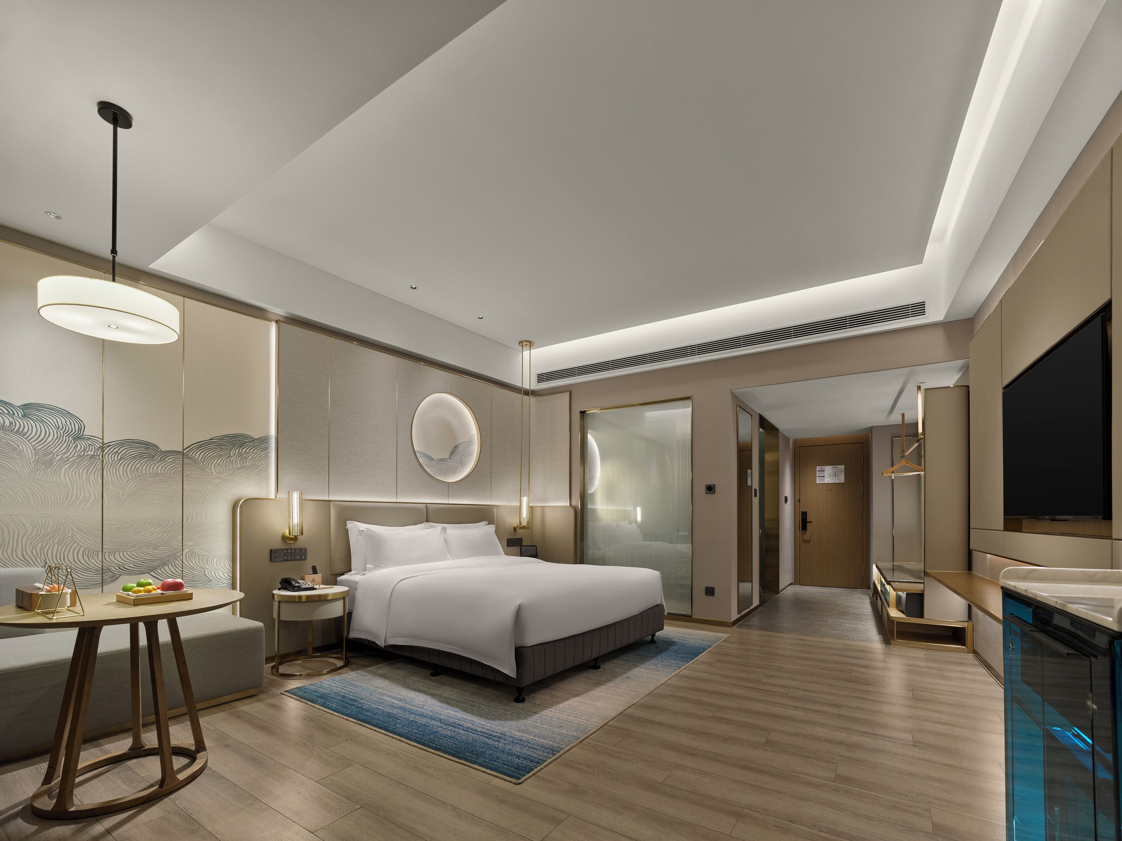 エグゼクティブ ルーム キングベッド 1 台 | ミニバー (無料)、セーフティボックス (室内)、デスク、ノートパソコン用作業スペース