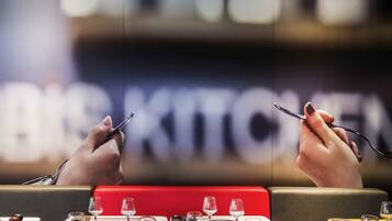 Breakfast and dinner served, Brazilian cuisine