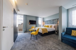 Ropa de cama de alta calidad y minibar
