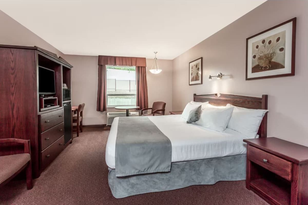 Room, 1 King Bed | Desk, laptop workspace, blackout drapes, iron/ironing board