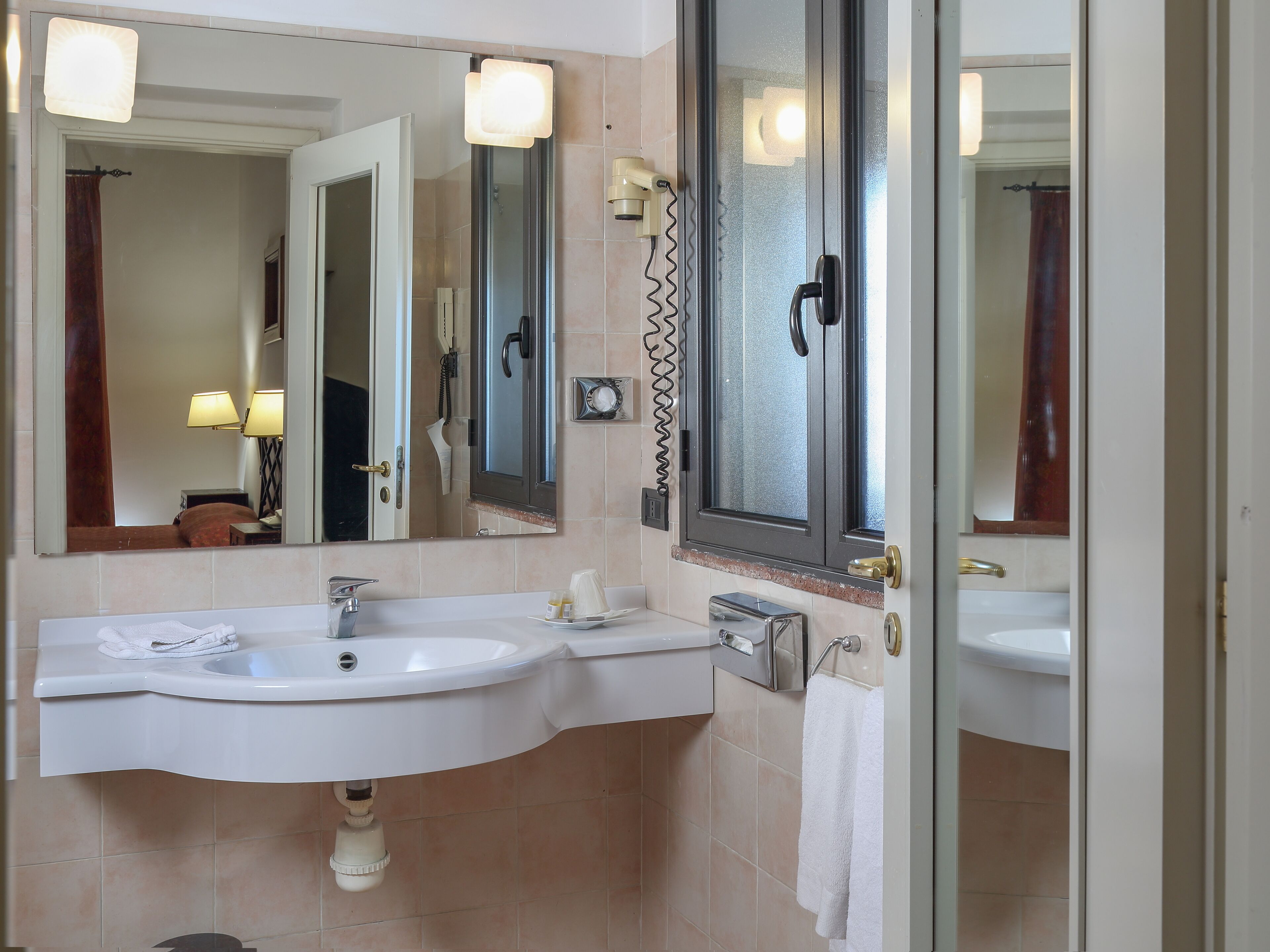 shower, free toiletries, hair dryer, bathrobes