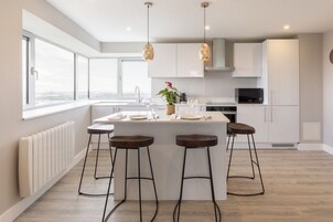 Apartment, 2 Double Beds, City View | Living area | LED TV