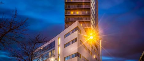 Front of property - evening/night