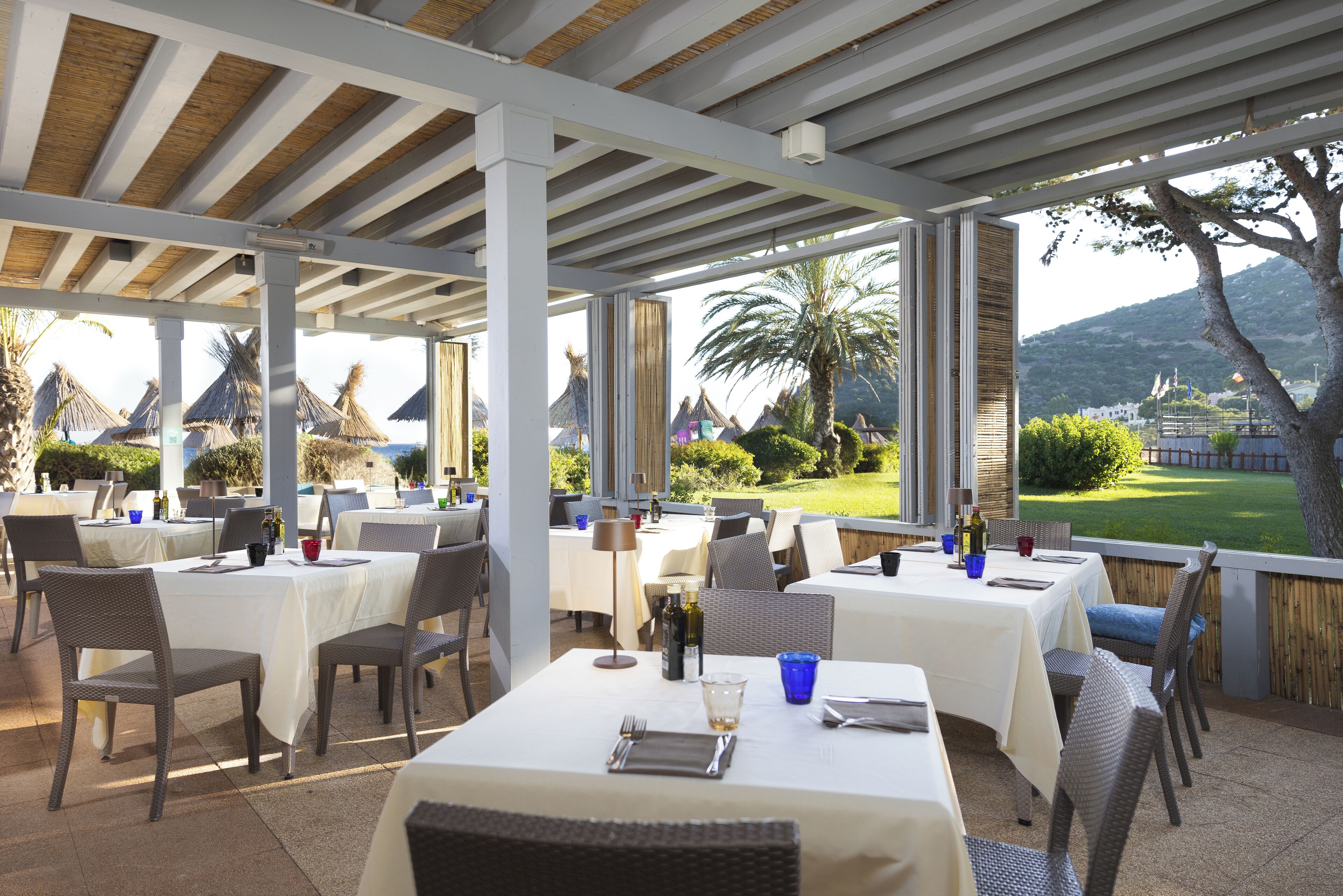 2 restaurants, breakfast, lunch, dinner served; local cuisine